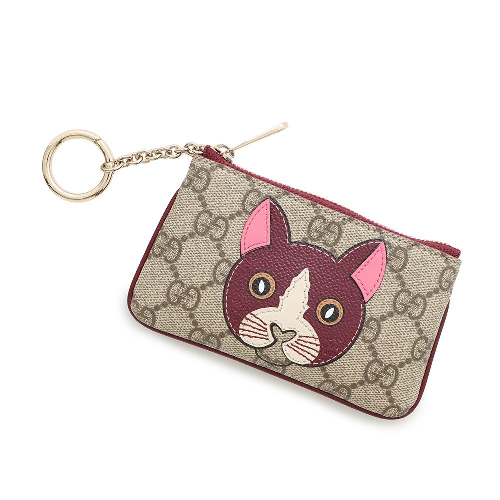 グッチ キーケース キャットディテール GG PVC 818768 GUCCI
