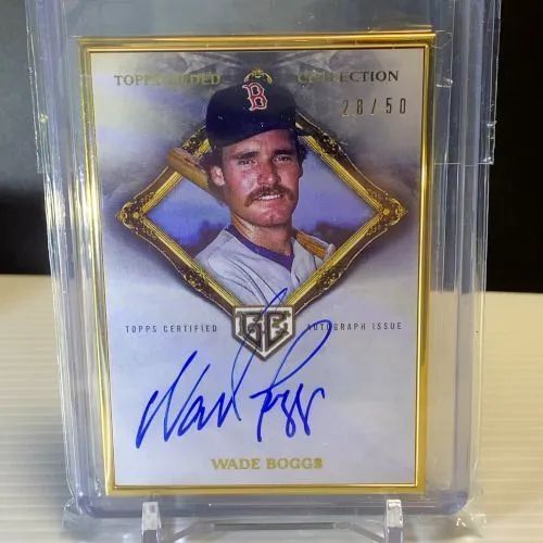 ウェイド ボッグス  25枚限定  直筆サインカード 2023 Topps Gilded ウェイド・ボッグス☆直筆サインカード WADE BOGGS
