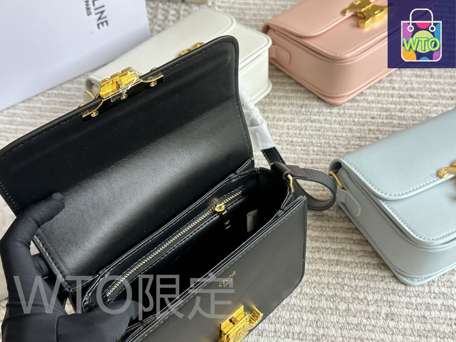 今日特価】Celine セリーヌ トリオンフ ボックスバッグ 実用性に