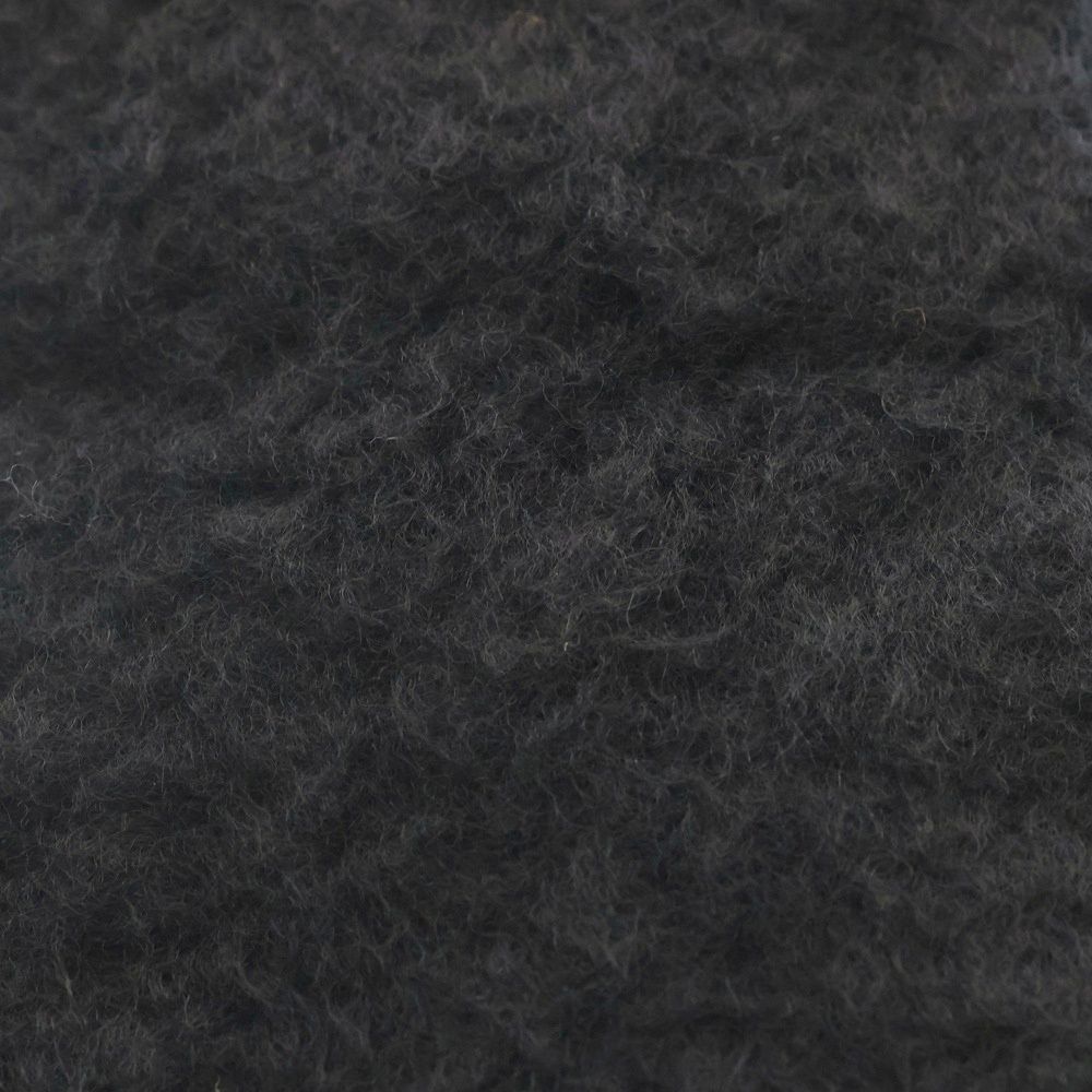 LOEWE ロエベ レザーパッチ アナグラム モヘア マフラー ブラック