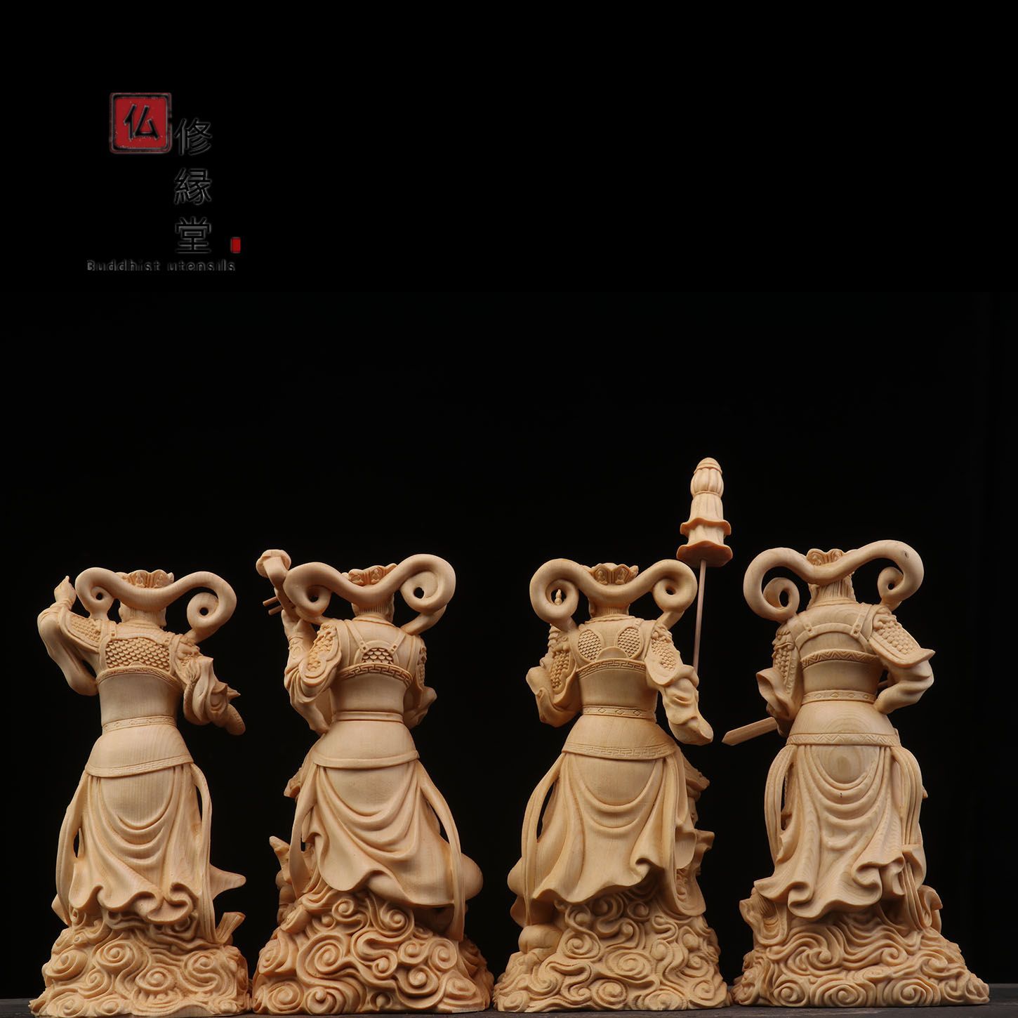 修縁堂】極上品 木彫り 仏像 大日如来座像 彫刻 一刀彫 天然木檜