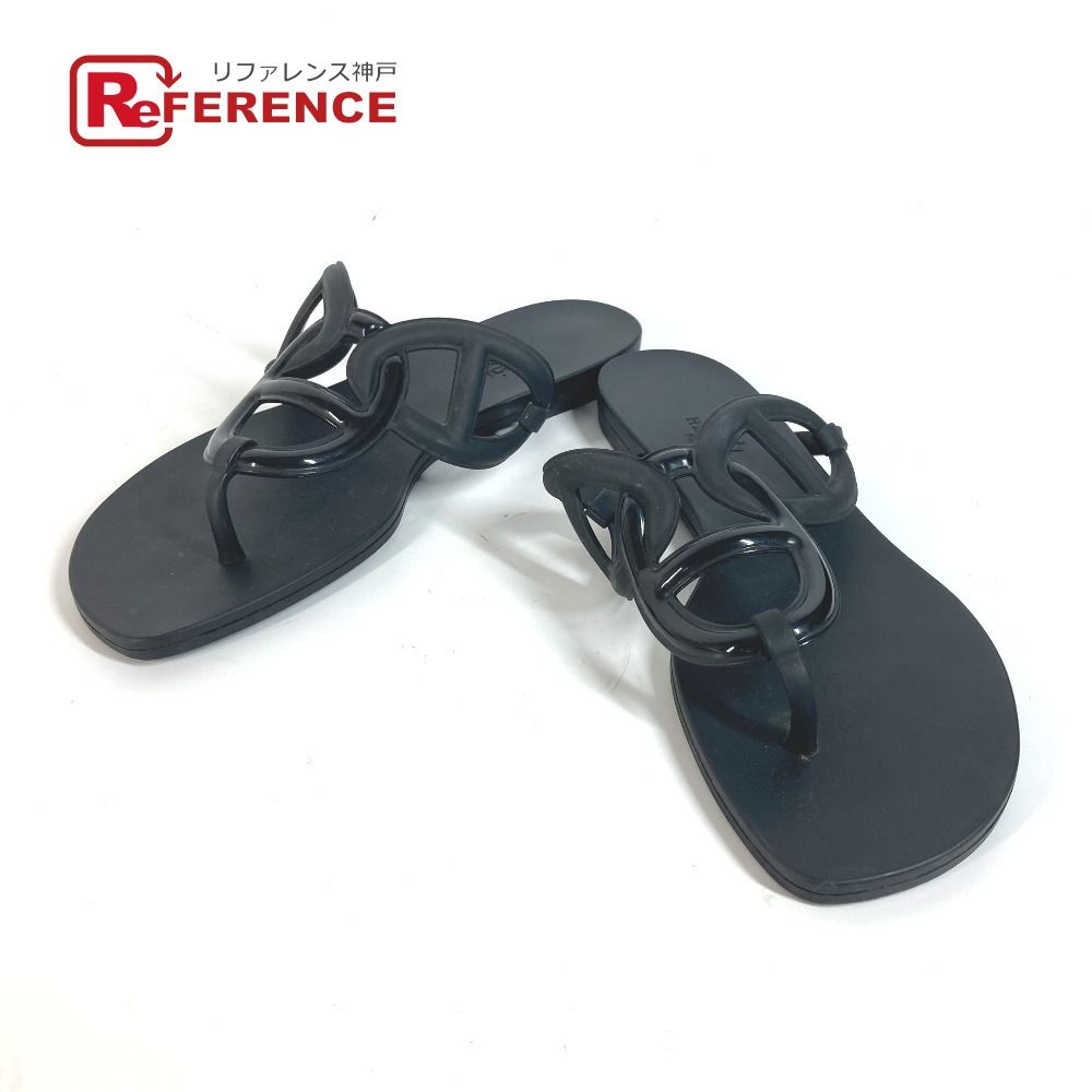 HERMESエルメス／エジェリ シェーヌダンクル ラバーサンダル／ブラック 楽天市場】≪ 新品 ≫ エルメス エジェリ サンダル 37 ラバー
