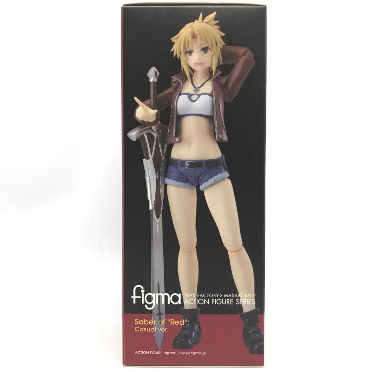 中古】未開封)figma“赤”のセイバー 私服Ver.(Fate/Apocrypha