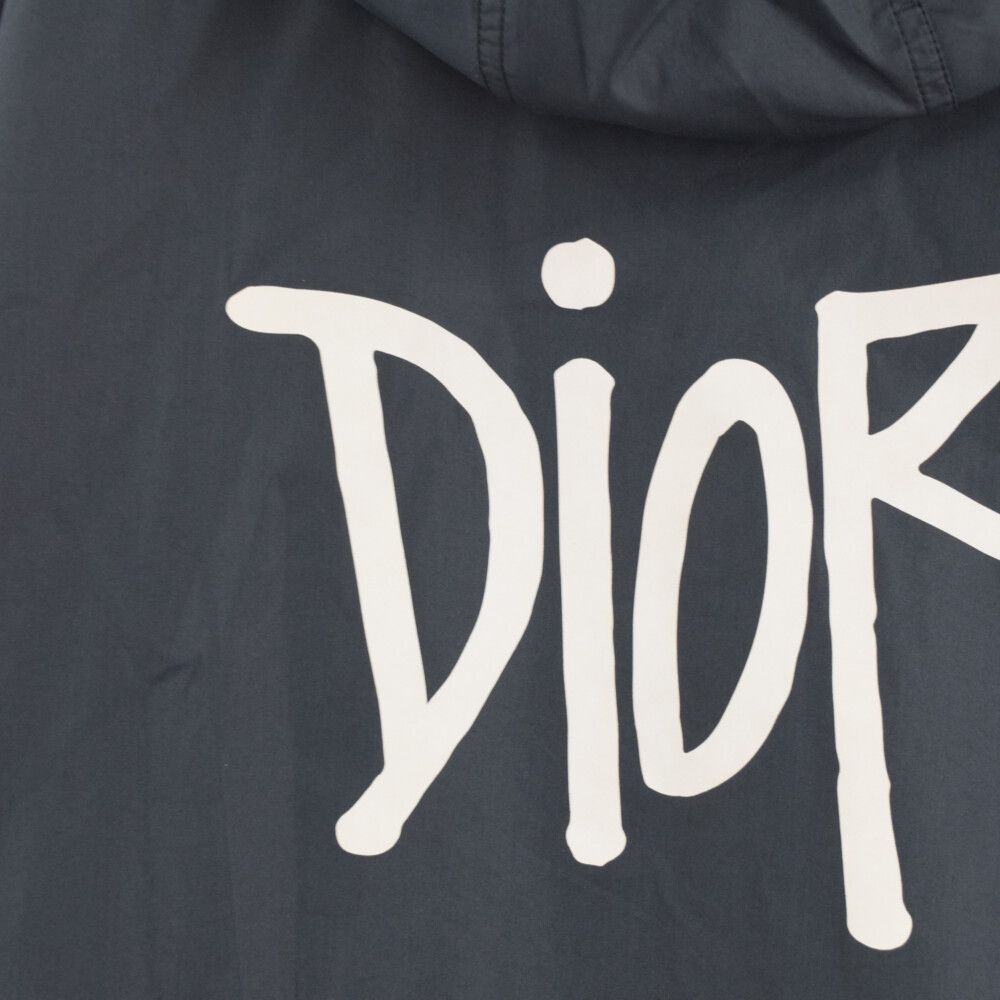 Dior × Shawn Stussy ディオール バックロゴ モッズコートネイビー