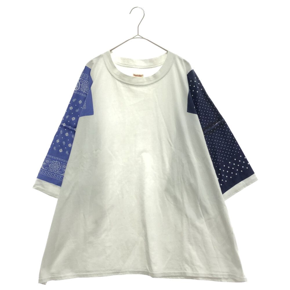 KAPITAL (キャピタル) 天竺バンダナ柄 半袖Tシャツ EK-616 ホワイト