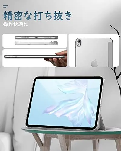 シルバーグレー iPad 第10世代 ケース 2022 Dadanism iPad 10 ケース