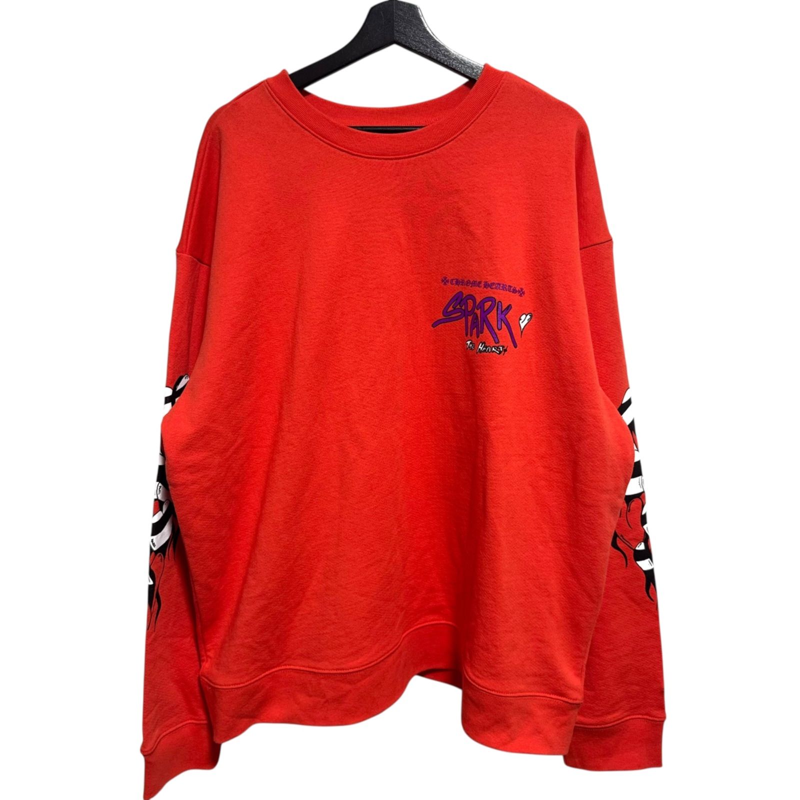 CHROME 【CHROME HEARTS】 23SS MATTY BOY SPARK THE HEART SWEAT 