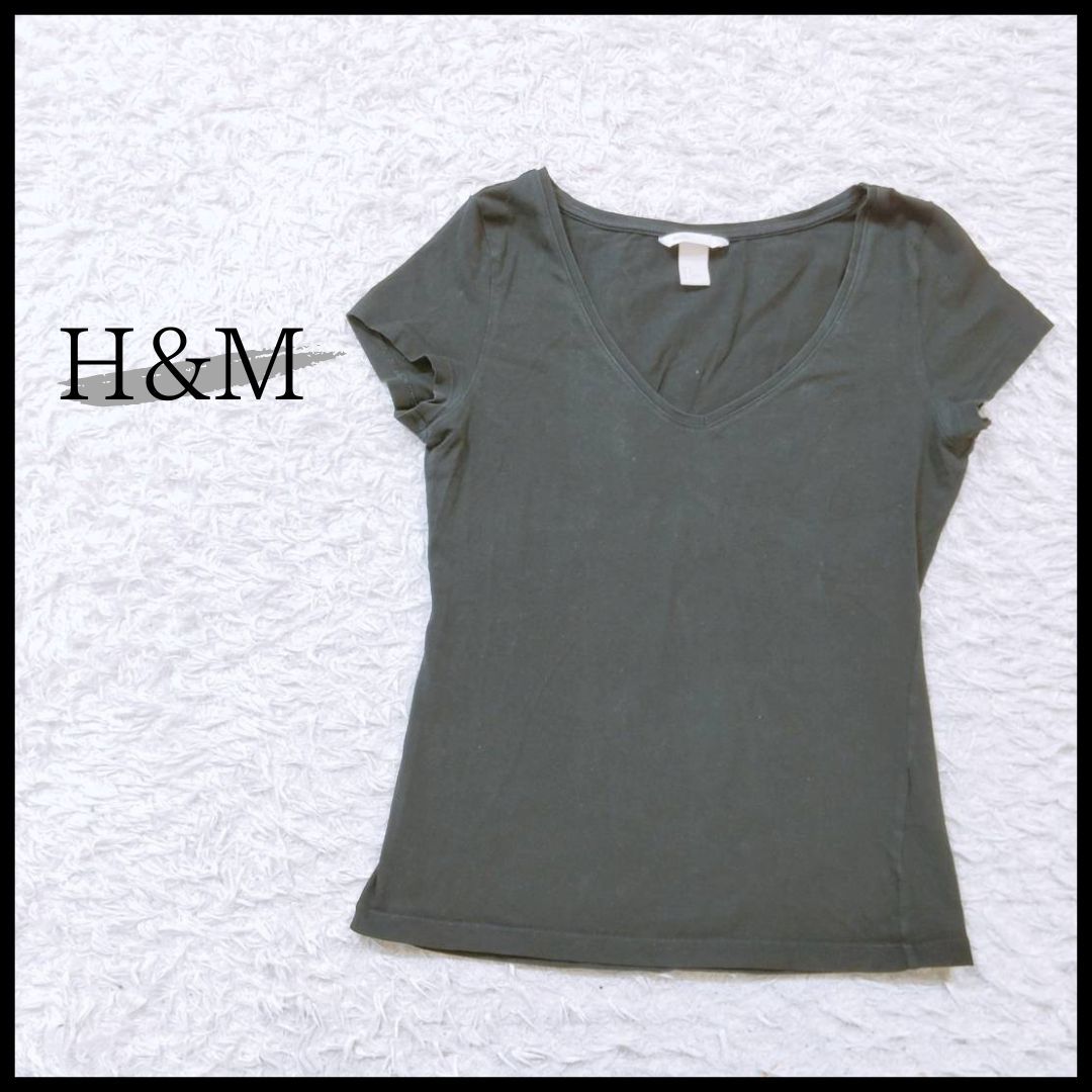 27422】 H&M エイチアンドエム 半袖Tシャツ カットソー サイズS