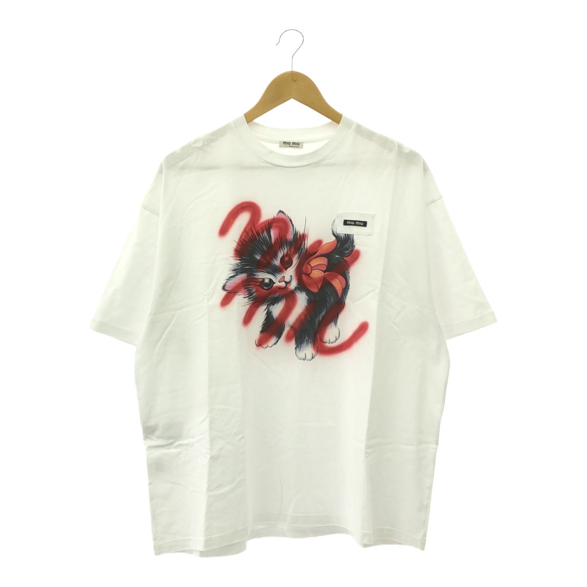 miumiu ミュウミュウ 半袖 Tシャツ トップス 猫 ネコ キャット サイズS