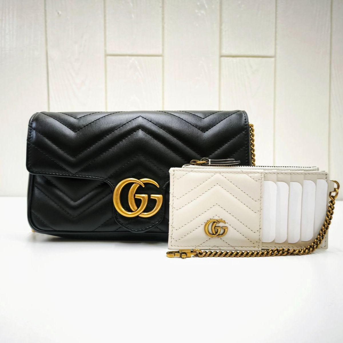 新品購入 未使用】GUCCI グッチ GGマーモント チェーンショルダー 