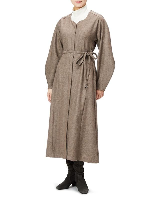 エミ atelier クラシックツイードワンピース 13WFO224064 レディース BRW 1