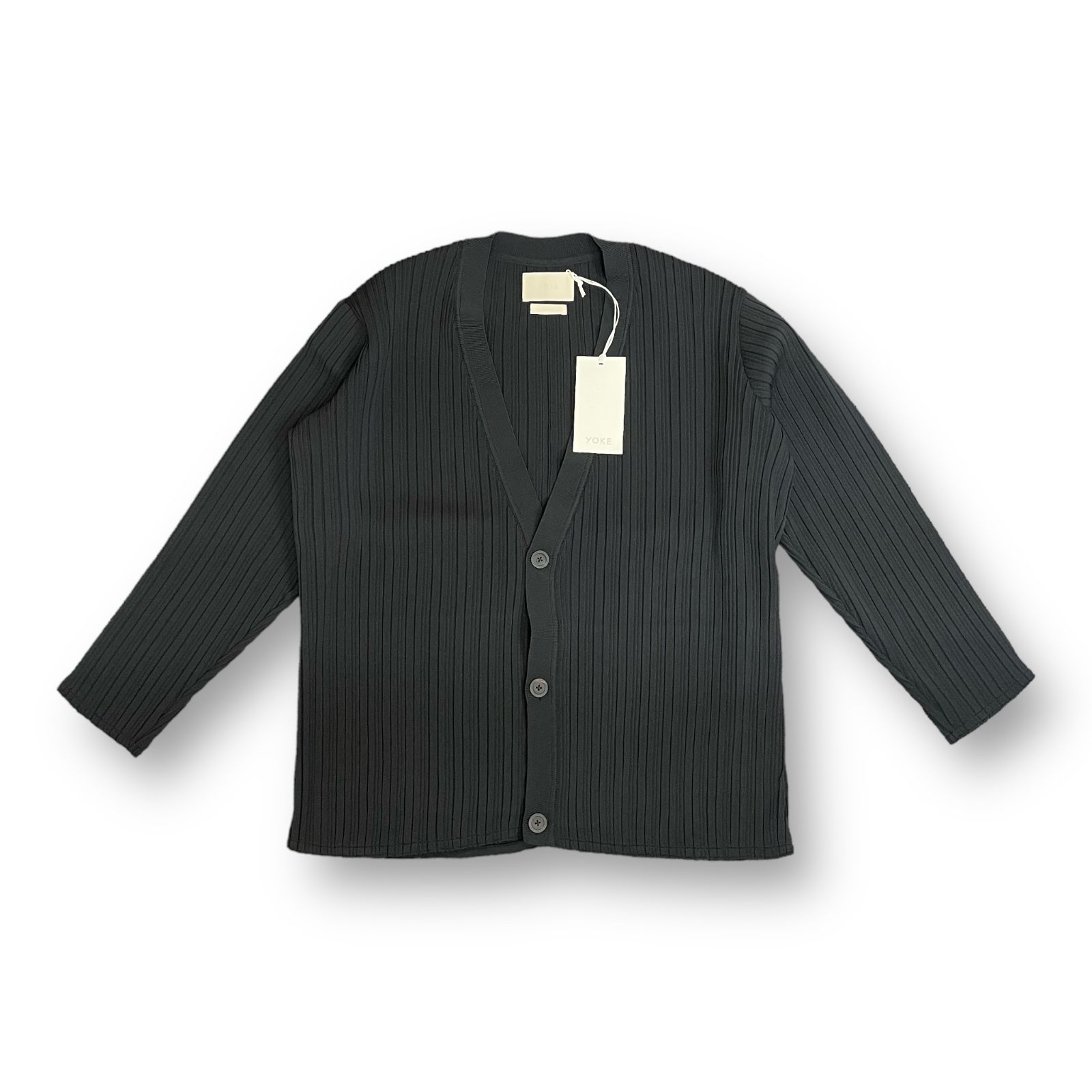 定価50600円 YOKE Pleated Knit Cardigan プリーツニットカーディガン