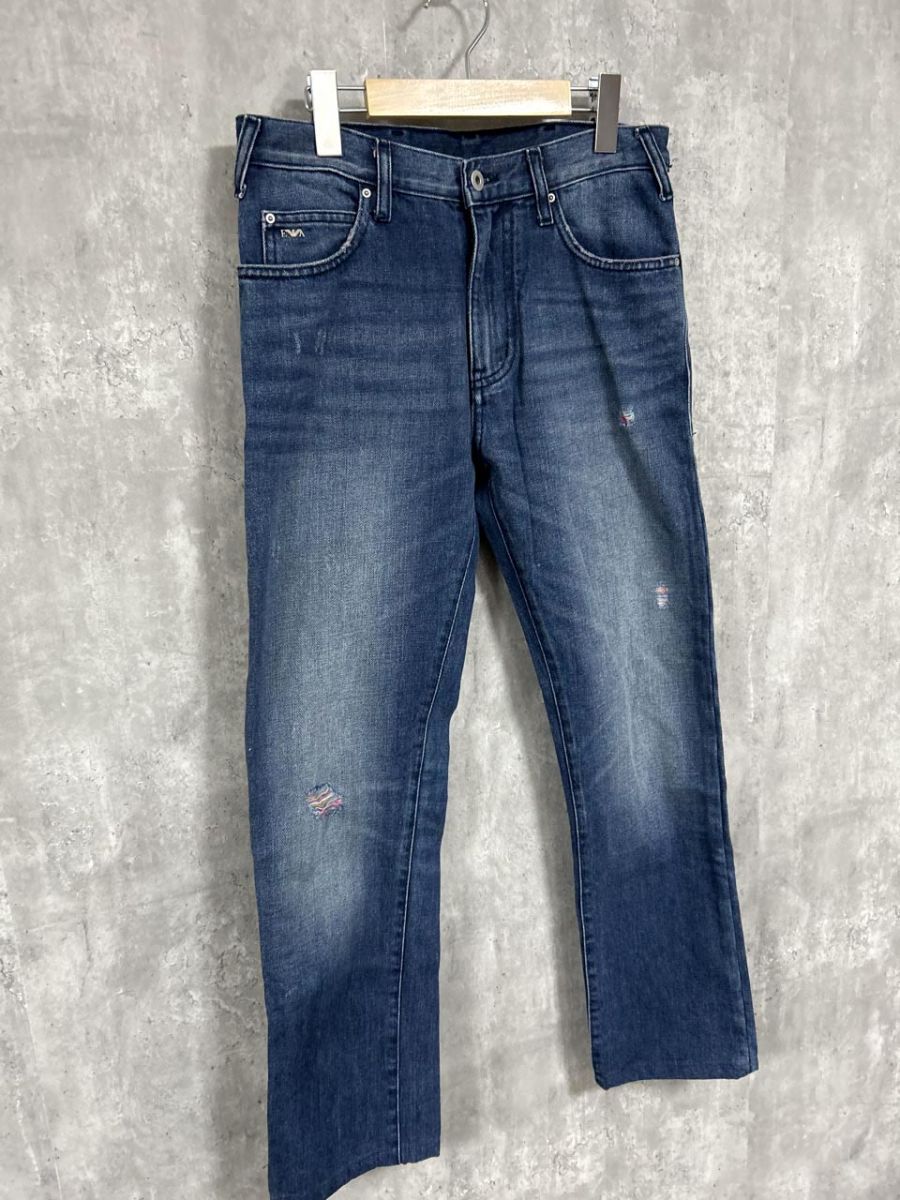EMPORIO ARMANI エンポリオアルマーニ　スキニー ダメージ34 EMPORIO ARMANI エンポリオアルマーニ スキニー ダメージ34 EMPORIO