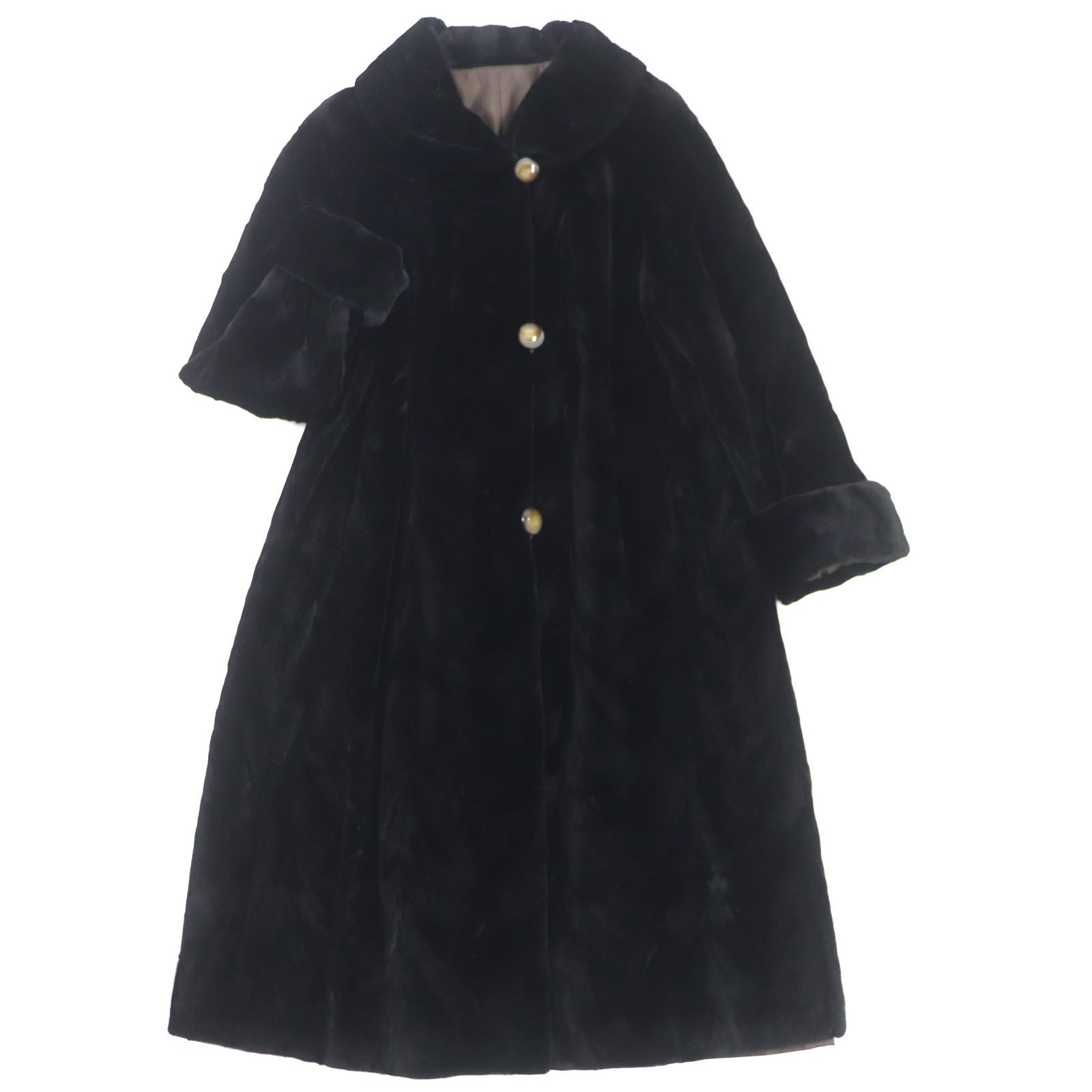 極美品▽EMBA エンバ シェアードミンク シルク100% MINK リバーシブル 