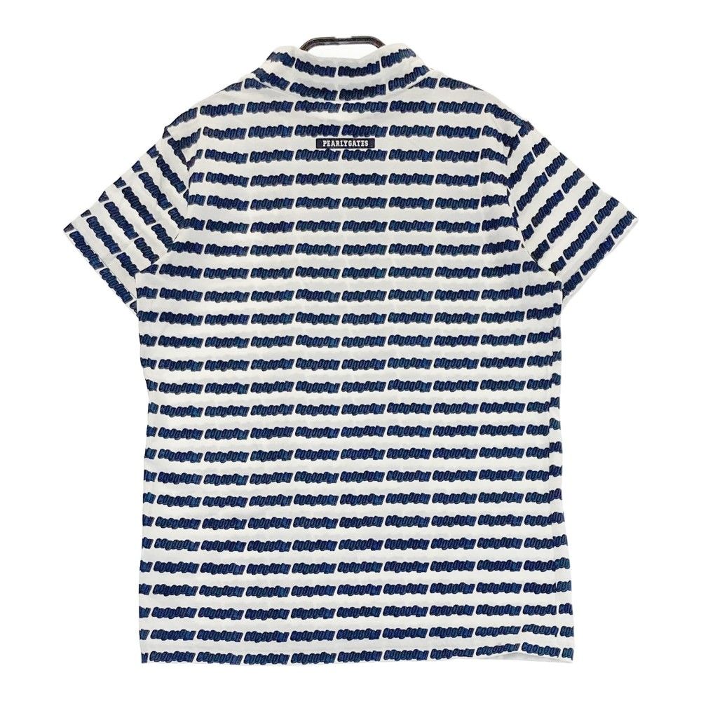 サイズ：1 PEARLY GATES パーリーゲイツ ハイネック 半袖Tシャツ 総柄