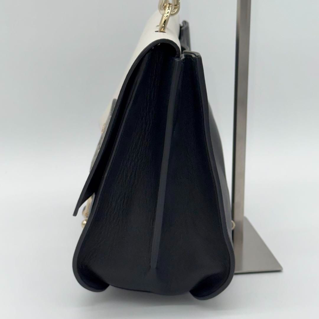 極美品】FURLA SCOOP リバーシブル ハンドバッグ レザー