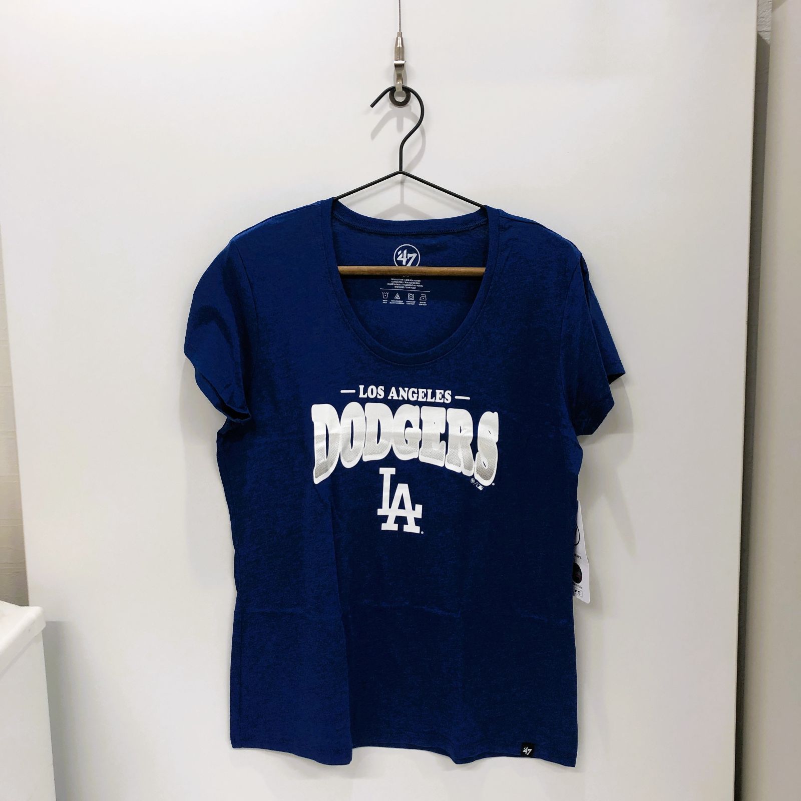 MLB公式/新品】ドジャース 半袖Tシャツ Lサイズ LAロゴ ブルー