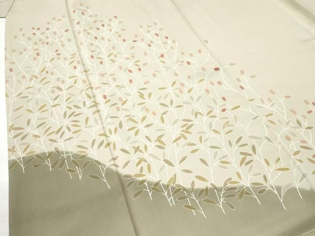 平和屋着物○訪問着 草木文 暈し染め 金彩 三越扱い 正絹 逸品
