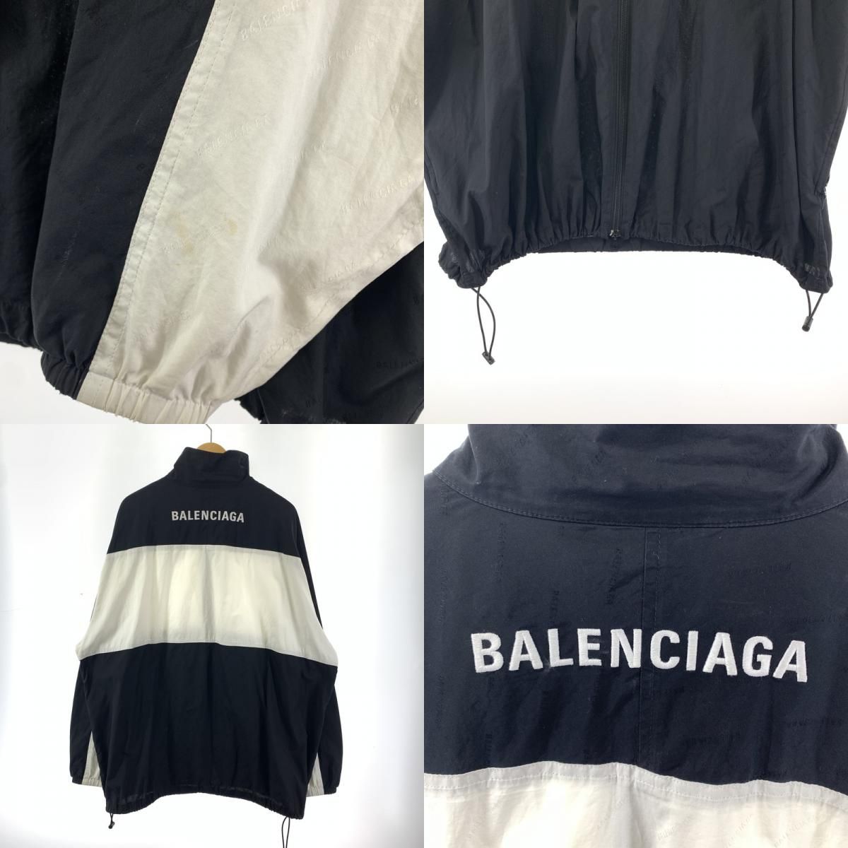 中古品】BALENCIAGA バレンシアガ 571434 TRACKSUIT POPLIN SHIRT 