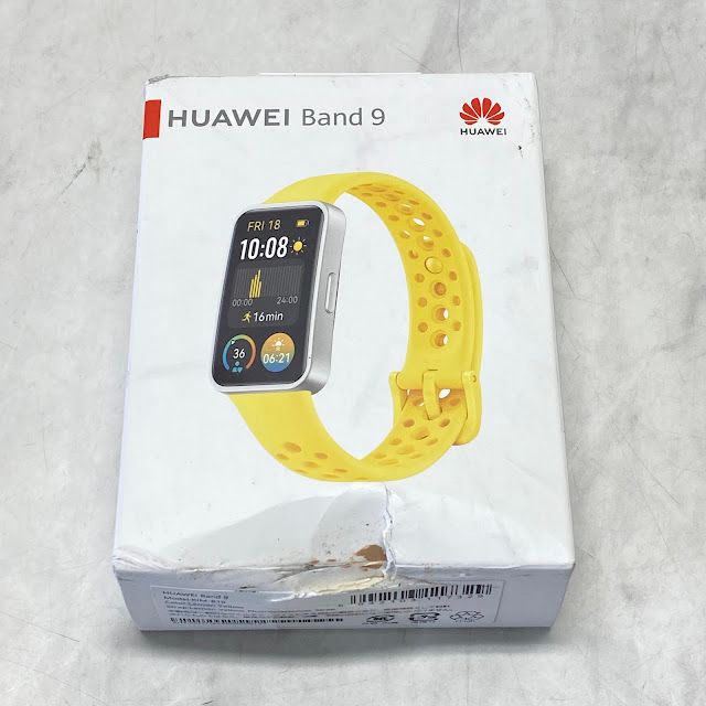 【新品・未開封品】HUAWEI Band 9 スマートウォッチ フルオロエラストマー素材ベルト 高精度健康モニタリング イエロー