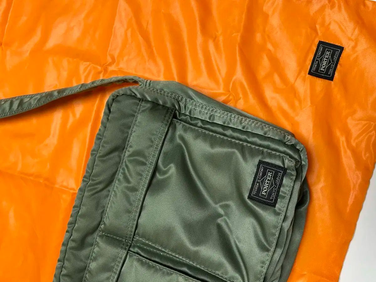 Porter ポーター タンカー ショルダーバッグ セージ グリーン ラージ 状態 良好