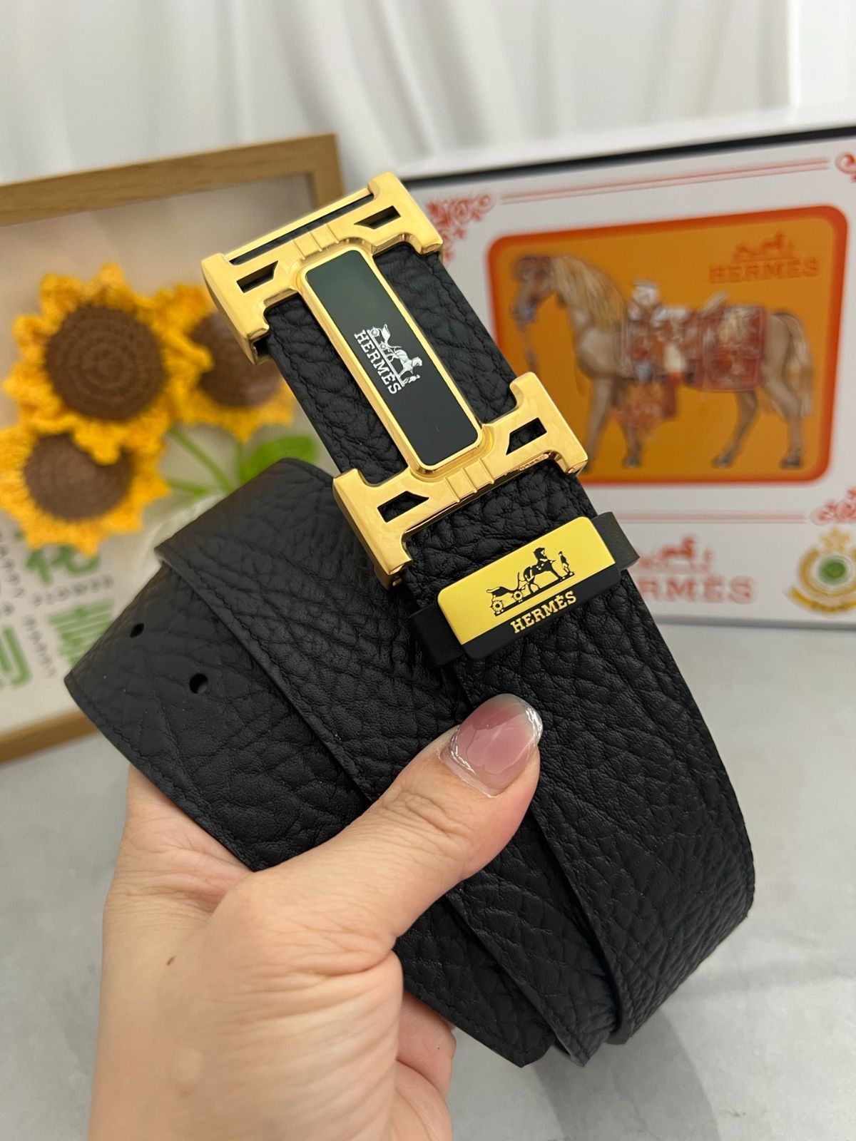 DIESEL オーバルD クリスタル バックル B-1DR レザー ベルト85 d バックル