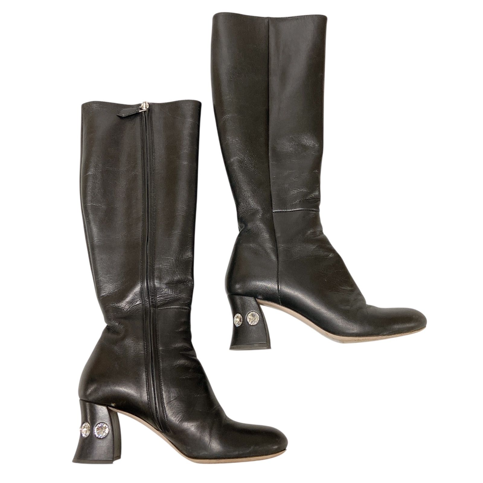 ロングブーツ ブラック