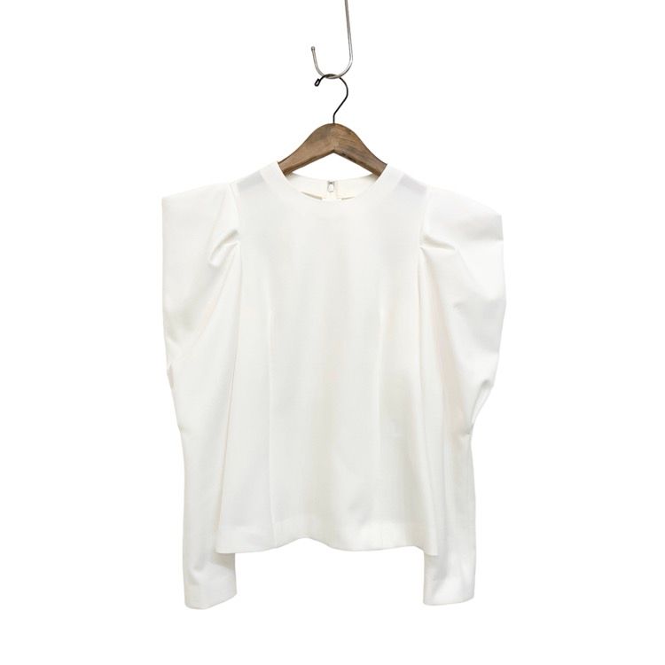 希少 cygne とんがりパフtops Manon ホワイト サイズ2 シーニュ Cygne シーニュとんがりパフtops Manonブラック