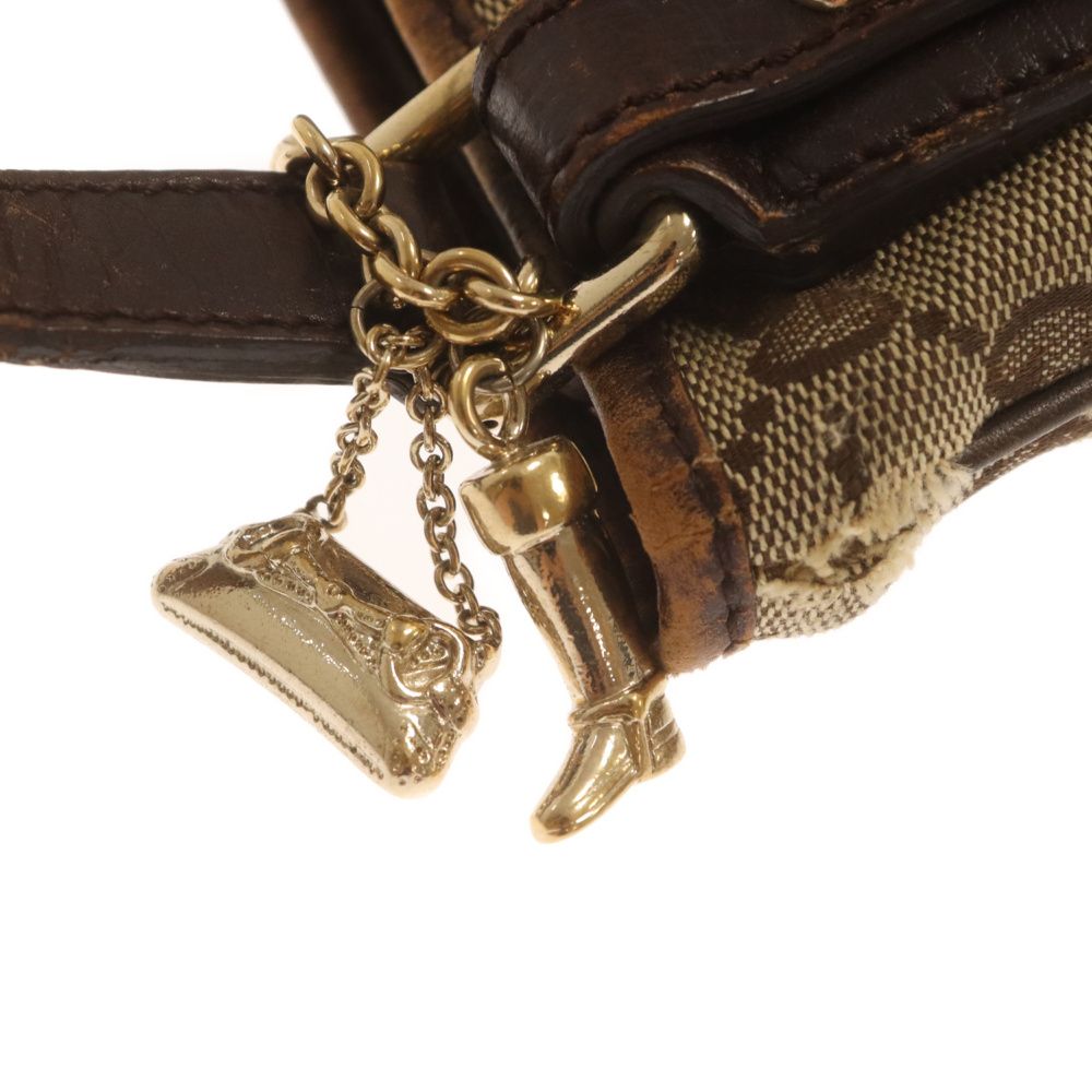 GUCCI (グッチ) GGキャンバス レザー 斜め掛けショルダーバッグ