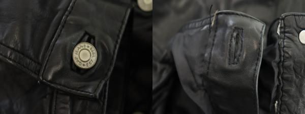 ギャップ GAP 90s 3rd型 レザージャケット S 黒 ブラック