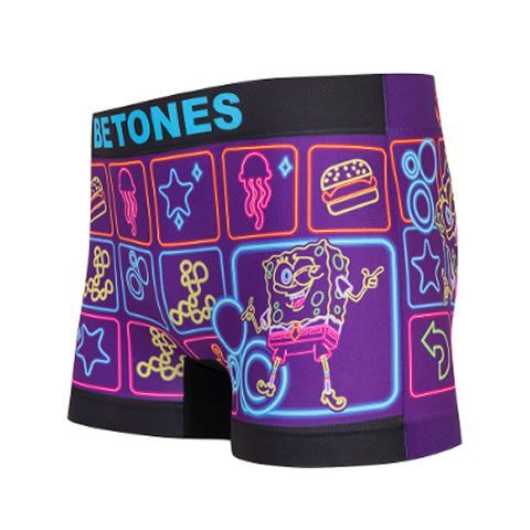 新品 BETONES ビトーンズ SpongeBob PURPLE メンズ フリーサイズ