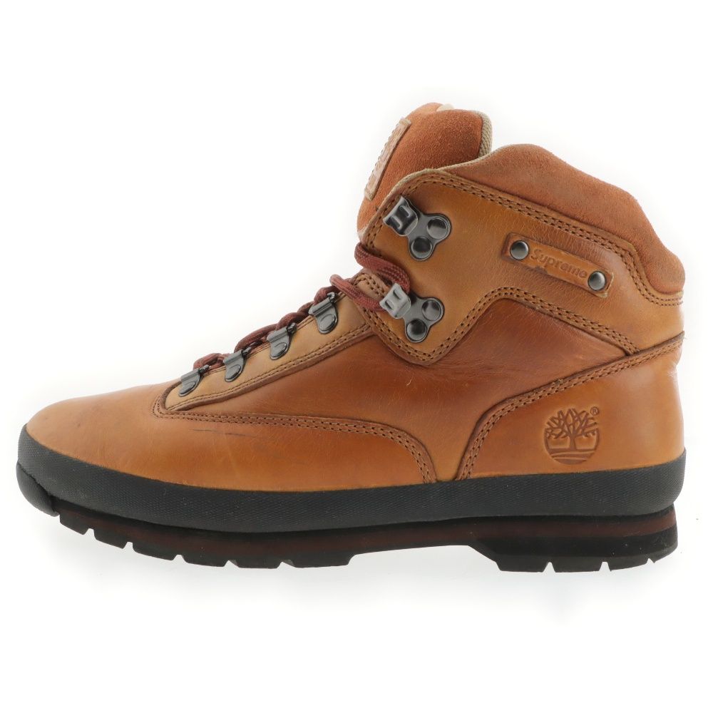 SUPREME (シュプリーム) 11AW ×Timberland Euro Hiker ティンバーランド ユーロハイカー レザーハイカット トレッキングブーツ ブラウン 84563