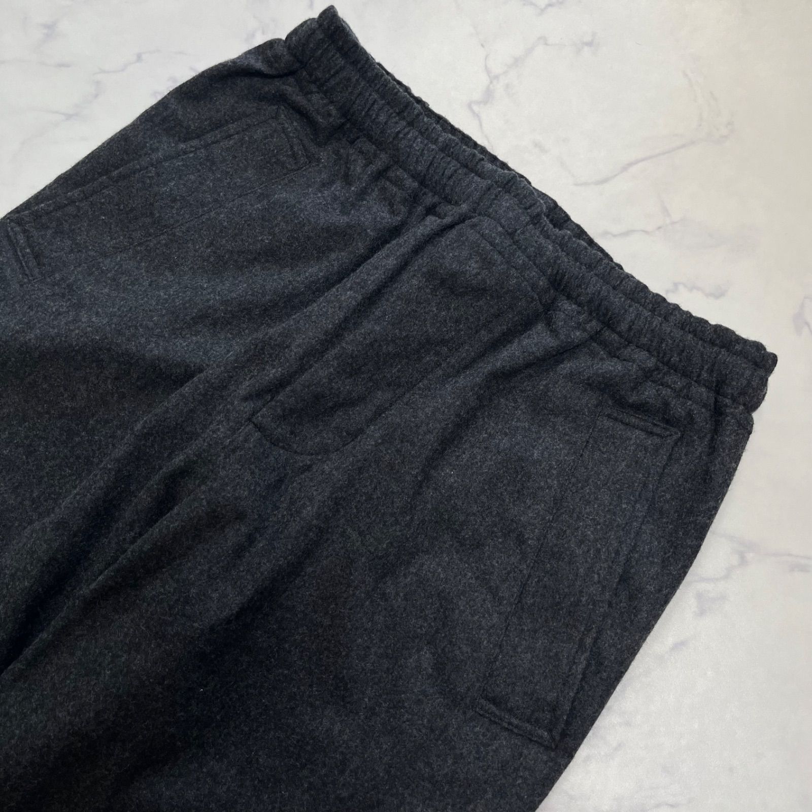 未使用級マーガレットハウエル×フォックスブラザーズ フランネルパンツ ドローコード メンズsizeS MARGARET HOWELL 2022AW FLANNEL