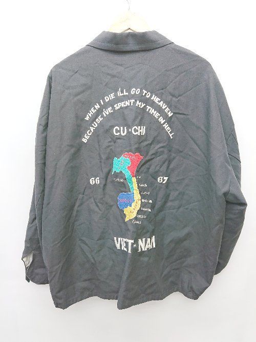 ◇ Jieda ジエダ 刺? ジップアップ 長袖 VETE-NAM?JACKET ベトジャン