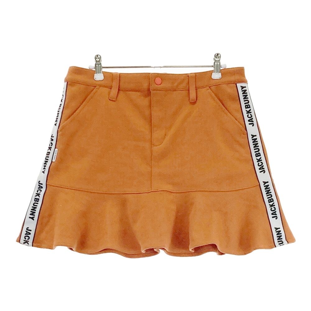 豪華な サイズ 2 JACK BUNNY ジャックバニー インナー付 ストレッチスカート 総柄 オレンジ系 240101540404 ゴルフウェア レディース ストスト
