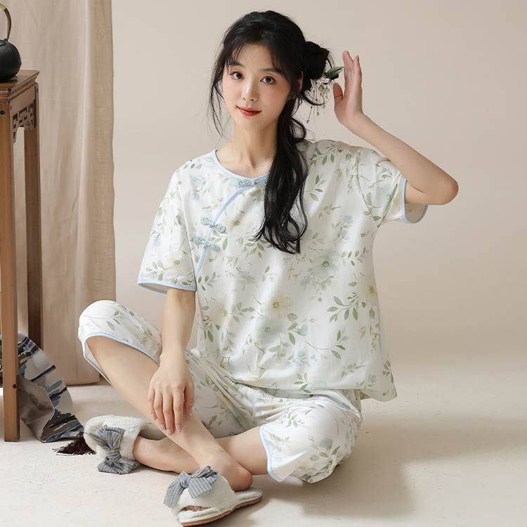 ルームウェア チャイナ チャイ風 パジャマ レディース チャイナ