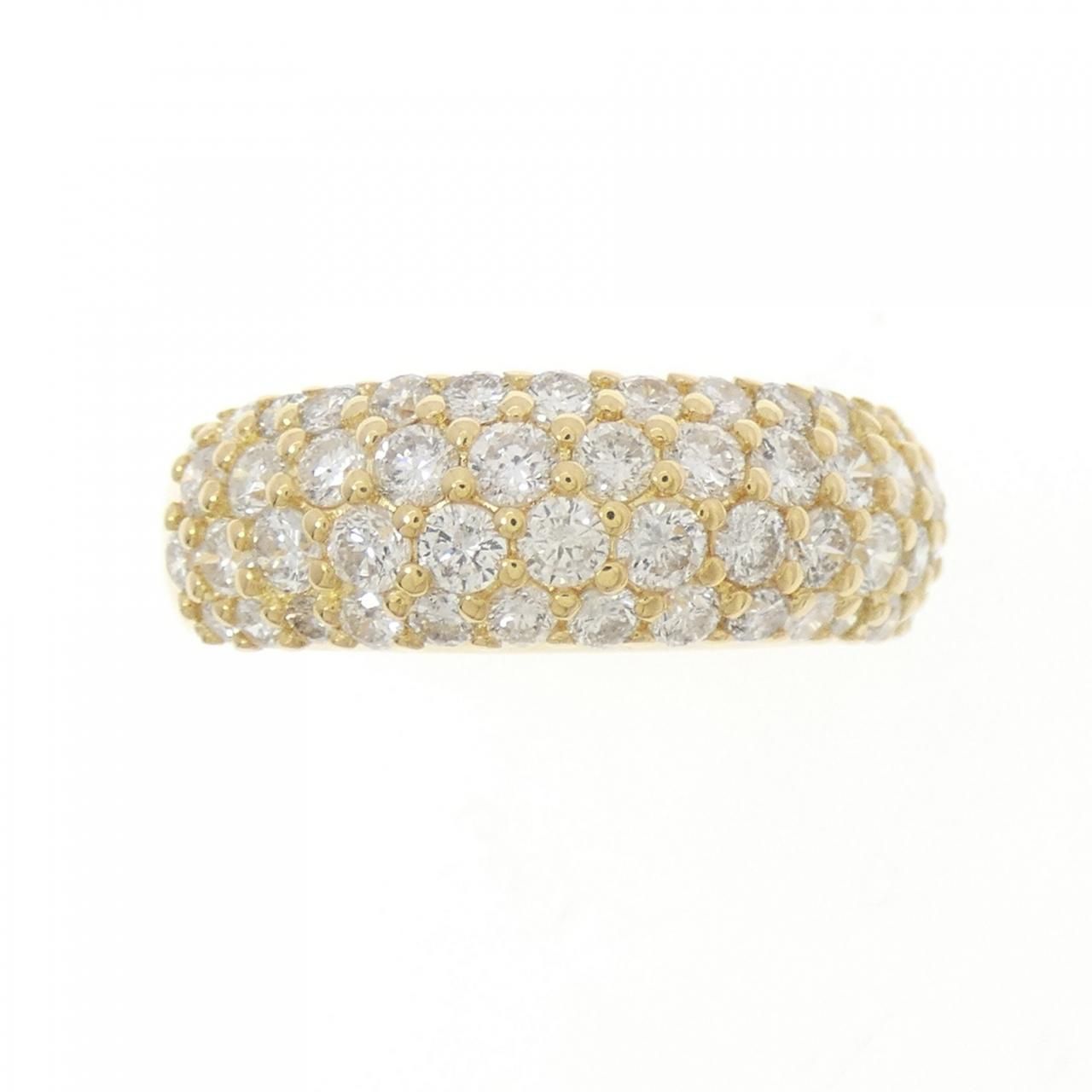 K18YG パヴェ ダイヤモンド リング 1.50CT - メルカリ 