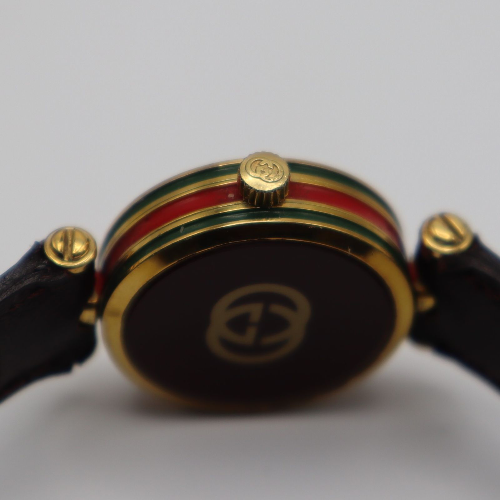 GUCCI　アンティーク時計 グッチ GUCCI クォーツ ゴールドカラー×シェリーライン