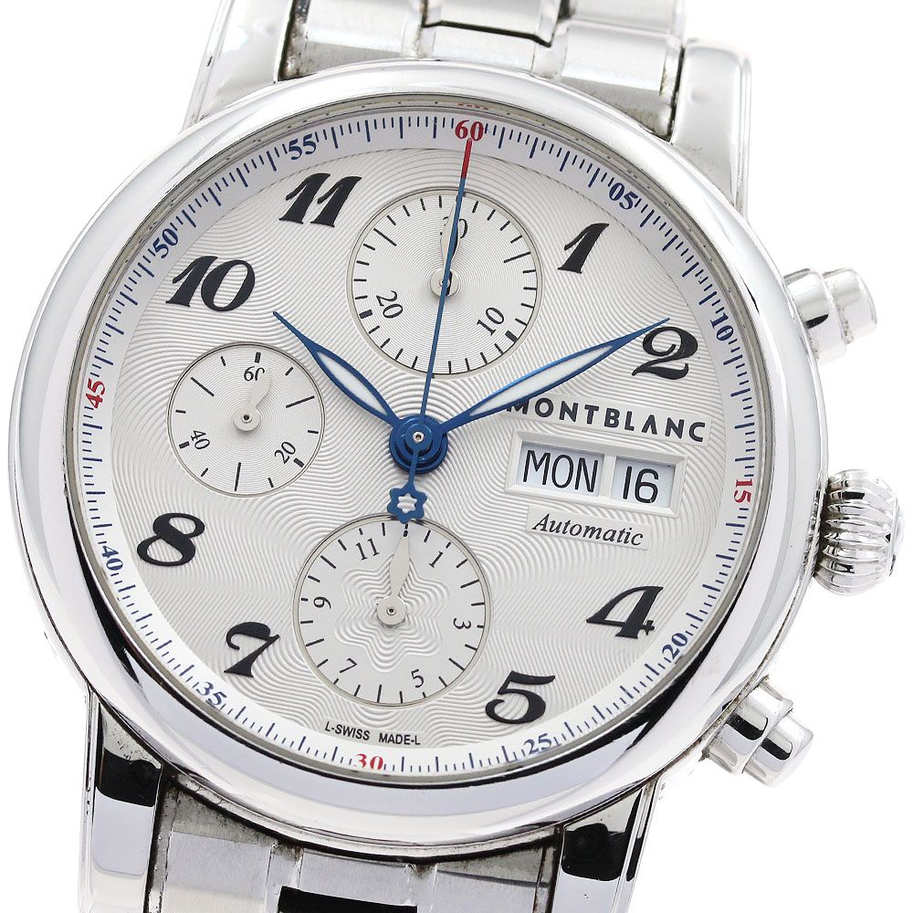 モンブラン MONTBLANC 7201|106468 スター クロノグラフ デイデイト 自動巻き メンズ内箱 保証書付き_908916