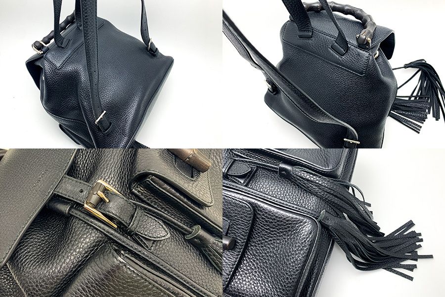 グッチ　GUCCI シマレザー バンブー タッセル グッチ GUCCI シマレザー バンブー タッセル