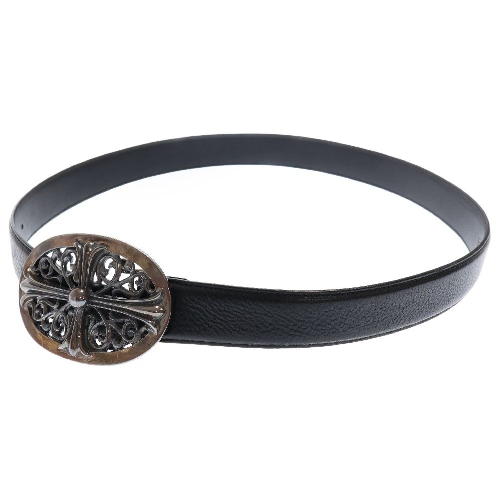 CHROME HEARTS (クロムハーツ) BUCKL OVAL CROSS LG STRAP1.5