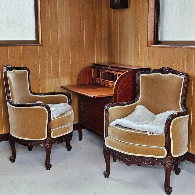 希少 マルニ maruni ヴィンテージチェア 2脚セット 合皮レザー IZ