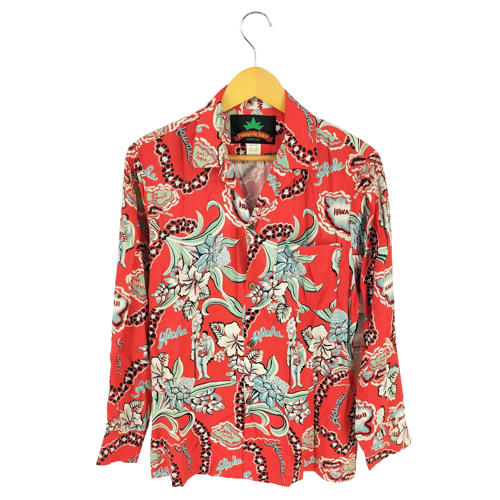 ユーズドフルギ 古着 Pineapple Juice L|S アロハ シャツ メンズ import S