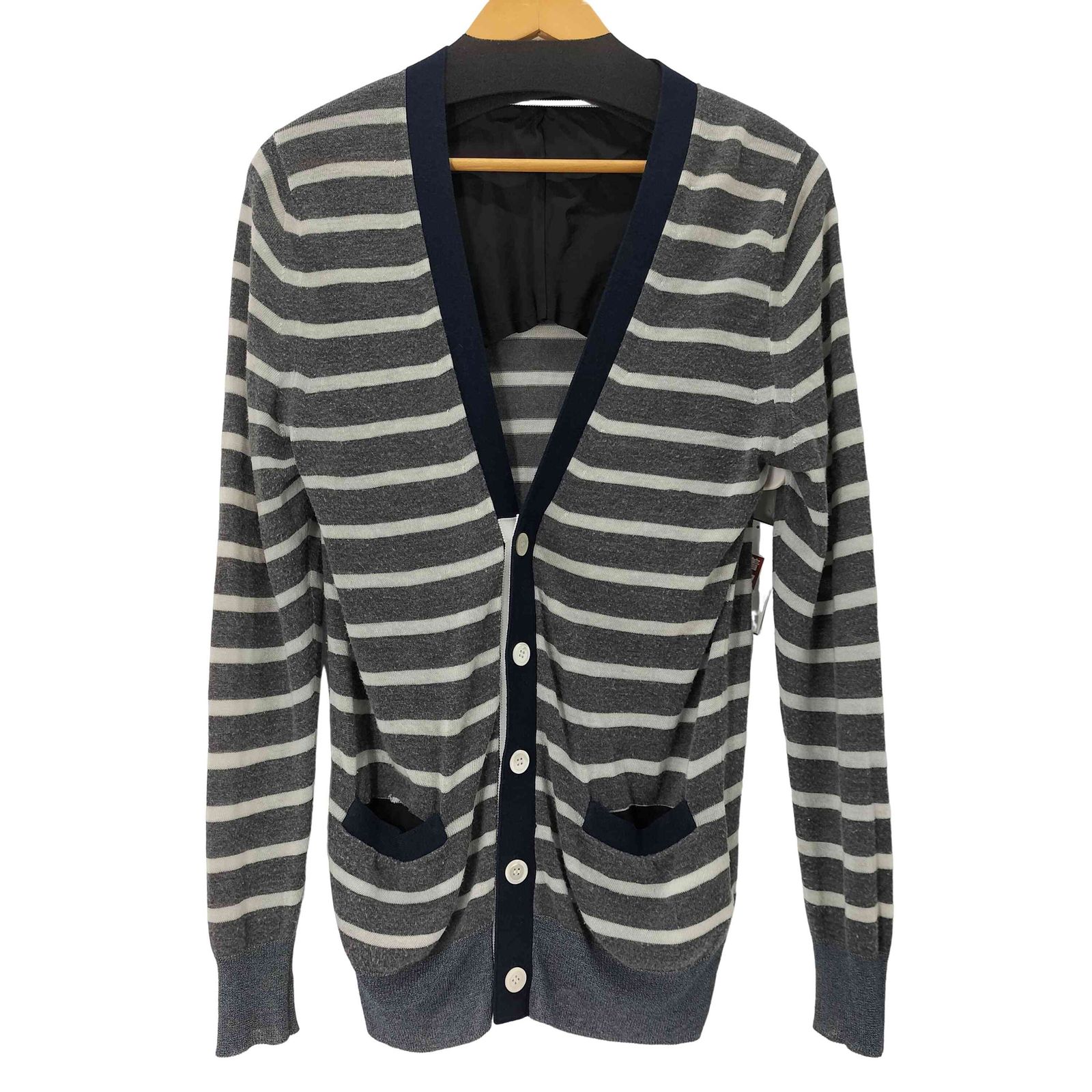 サカイ Sacai ボーダー ウール混カーディガン メンズ JPN：M - メルカリ