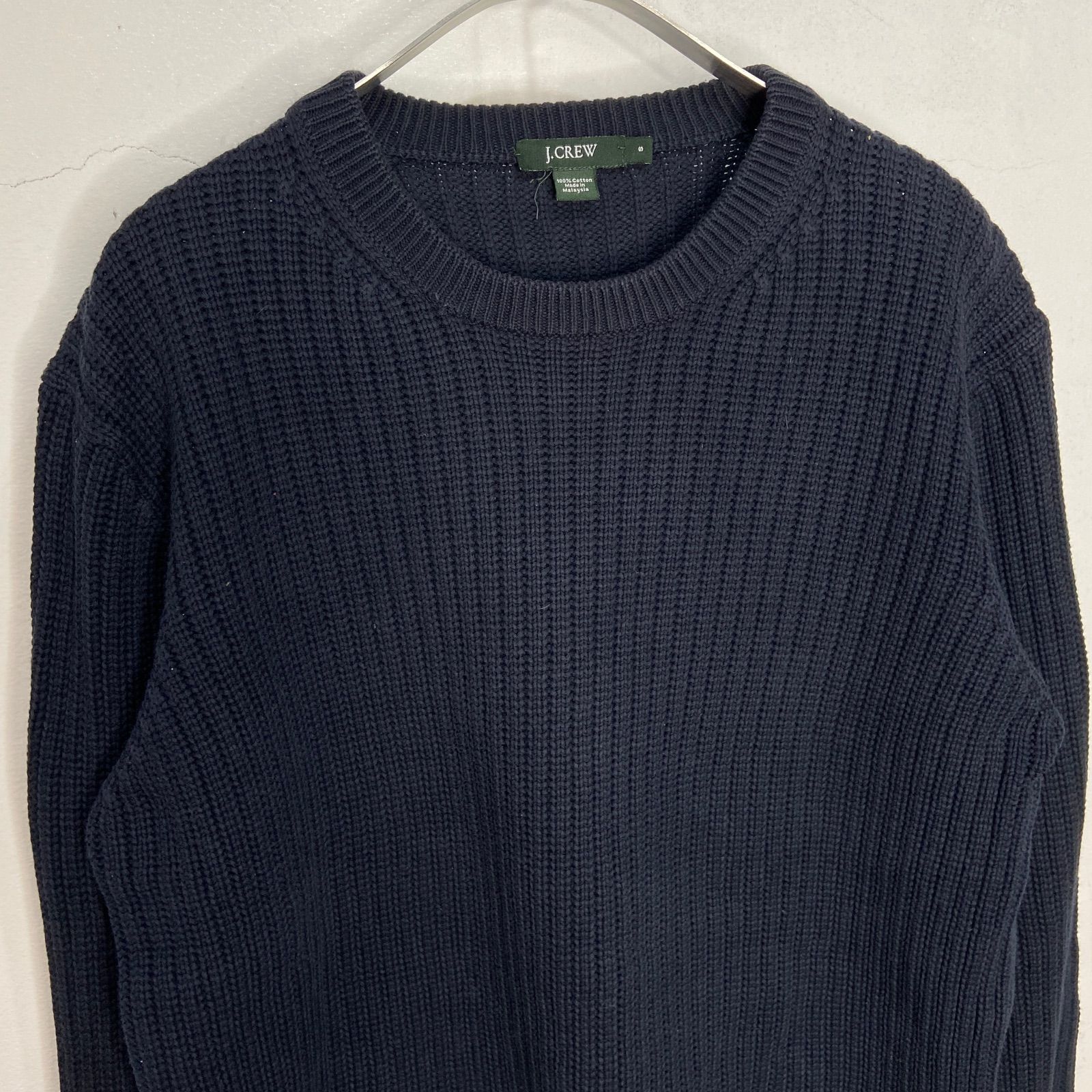 ☆J.CREW☆ジェイクルー☆コットンニット☆リブ編みセーター☆クルー 