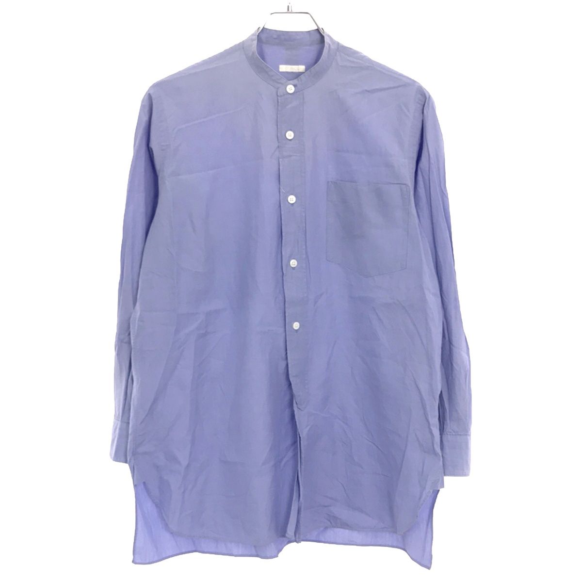 COMOLI コモリ 15SS バンドカラーシャツ 15S-02002 ブルー 0