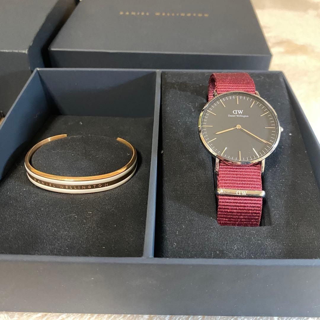 ダニエルウェリントン　 b36s19　ブレスレット（　バングル　）セット 美品 ダニエルウェリントン Daniel Wellington b36s19 ブレスレット