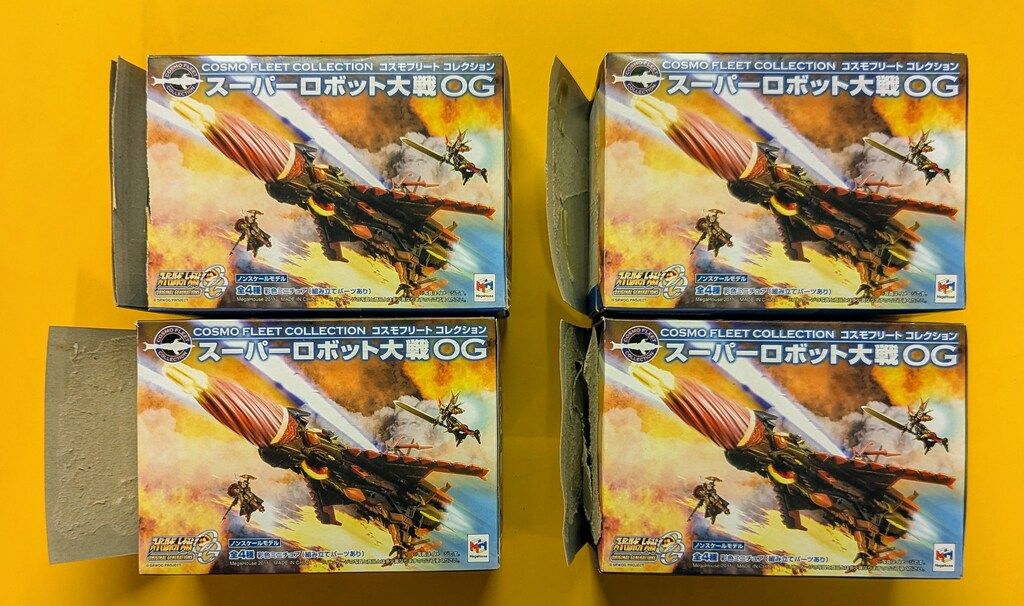 コスモフリートコレクション　スーパーロボット大戦OG　クロガネ u0026 ダイゼンガー メガハウス コスモフリートコレクション スーパーロボット大戦OG 全4種