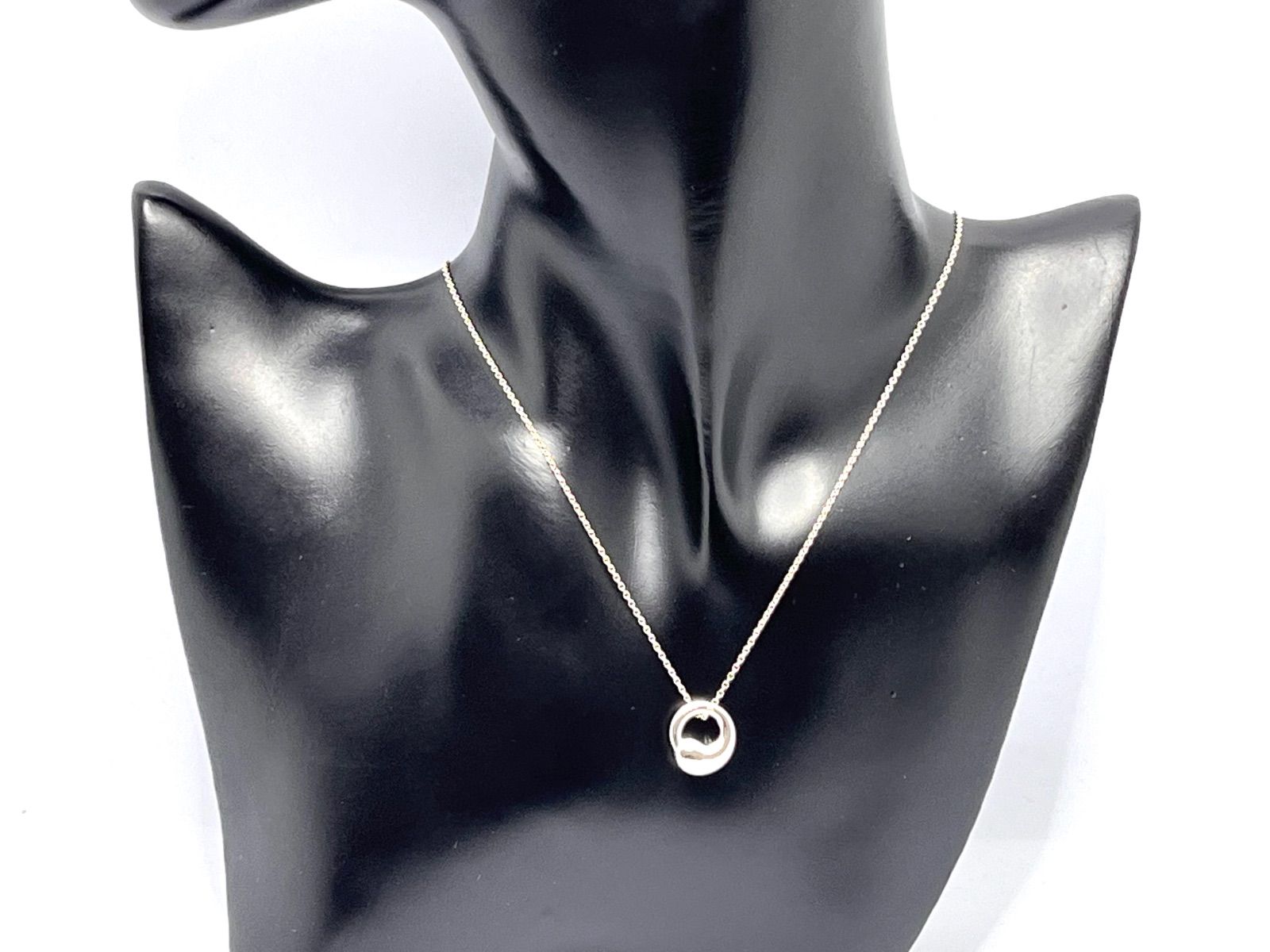 a116 美品 Tiffany&Co. ティファニー エターナルサークル ネックレス