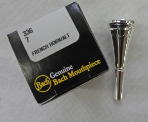 V,バック)フレンチホルンマウスピース 7 銀メッキ仕上げ ＜送料無料